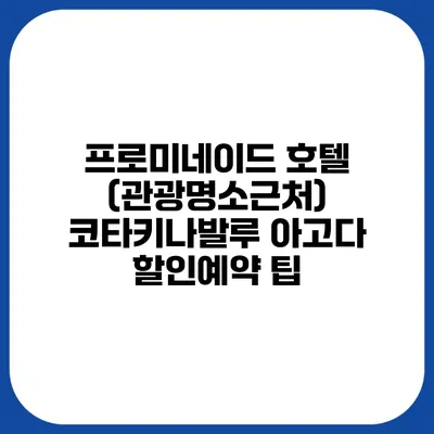 프로미네이드 호텔 (관광명소근처) 코타키나발루 아고다 할인예약 팁